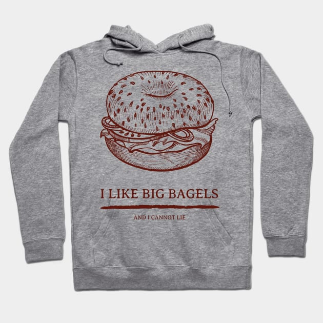 Big Bagel Appreciation Hoodie by Fresh Sizzle Designs